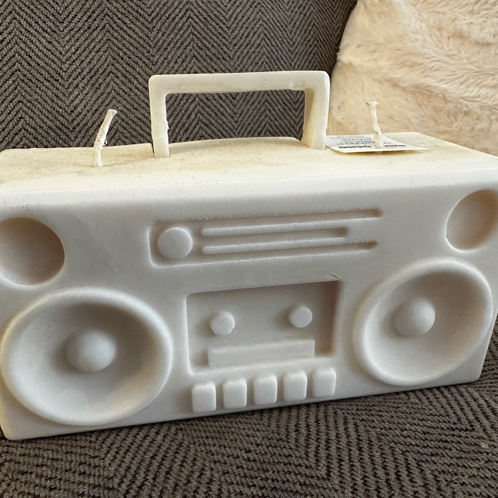 Boombox candle unique gift